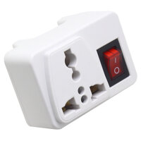 Ổ CẮM CHUYỂN ĐỔI 3 CHẤU  KÈM CÔNG TẮC TOSHINO  CO-6S