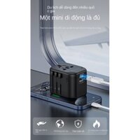 Ổ cắm chuyển đổi mini di động EU US Global Universal Converter Head Cross-border Multifunctional Travel Adapter Socket