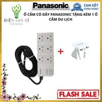 Ổ Cắm Có Dây Chính Hãng Panasonic(WCHG2836) 6 ổ đa năng/ TẶNG 1 Ổ DU LỊCH