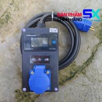 Ổ Cắm Có Mạch Xử Lý Tiếp Địa Tự Động Dùng Sạc Xe Điện Vinfast VF e34 VF8 VF9 - Màn Hình Full Thông Số KWS AC300- Bản PRO