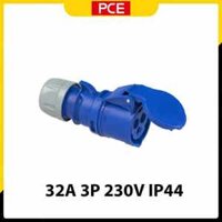 Ổ cắm công nghiệp 3 pha 32A PCE F223-6 | 3P 230V 6H IP44