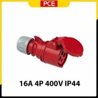Ổ cắm công nghiệp 3 pha 4 chấu PCE | F214-6 16A 400V IP44