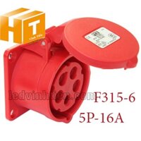 Ổ cắm công nghiệp gắn âm F313 - 6, F314 - 6, F315 - 6, F323 - 6, F324 - 6, F325 - 6 dạng thẳng, IP44, Panasonic