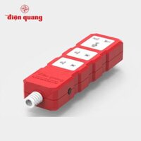 Ổ cắm Công suất lớn Điện Quang ĐQ ESKHP 3 lỗ, không dây - Màu đỏ trắng