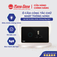 Ổ cắm công tắc chữ nhật thông minh Rạng Đông Kết nối BLE MODEL OCT.01T.BLE