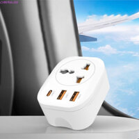 Ổ cắm đa năng CYBERGLIDE, Ổ cắm điện cổng USB sạc nhanh, phích cắm đa chức năng Vương quốc Anh Loại phích cắm tiêu chuẩn Bộ mở rộng ổ cắm tường Loại C tại nhà