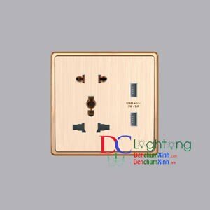 Ổ cắm đa năng + ổ cắm 2 chấu + 2 usb MPE S7MS/USB