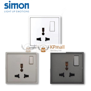 Ổ cắm đa tiêu chuẩn kèm công tắc Simon 701089
