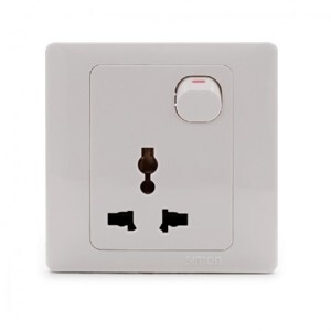 Ổ cắm đa tiêu chuẩn kèm công tắc Simon 51089B