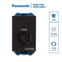 Ổ cắm data CAT5/CAT6 Panasonic dòng Wide Series màu trắng - đen xám - vàng ánh kim (halumie) - xám ánh kim (halumie)