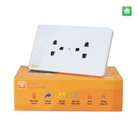 Ổ Cắm Datic 2 Ổ Có Tiếp Địa Màu Trắng – Máy tính Kim Chung