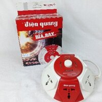 Ổ cắm đĩa bay Điện Quang ĐQ ESK UK986 ( Kiểu UFO 6 lỗ 3 chấu màu Trắng Đỏ )