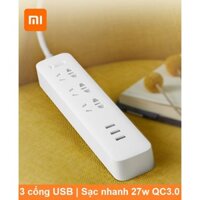 Ổ cắm điện 27w với 3 cổng Usb Xiaomi Mijia/Ổ cắm điện Type C - 20W 2A1C Xiaomi XMCXB05QM