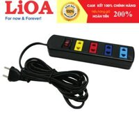 Ổ Cắm Điện 4S Dây 3m x 2 Lioa 4S3