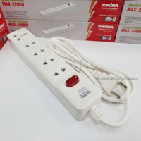 Ổ cắm điện 5 lỗ 2200W lõi sứ có dây và công tắc 5M2 SOPOKA
