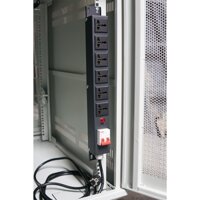 Ổ cắm điện 6 cổng đa năng có CB đầu cắm 2 chân chuẩn EU treo bàn, tường