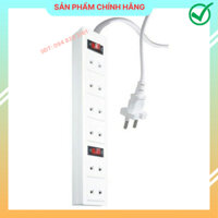 Ổ cắm điện 6 lỗ 2 chấu Điện Quang 2m vỏ nhựa abs chịu nhiệt cao có mạch ngắt điện tiện lợi
