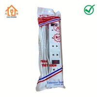 Ổ cắm điện 6 lỗ 2m 5m Điện Quang vỏ nhựa abs chịu nhiệt cao có mạch ngắt điện