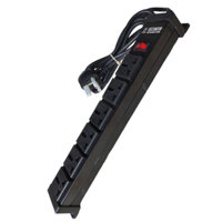 Ổ cắm điện 6 lỗ đa năng an toàn chống quá tải dây dài 2.5 mét làm bằng thép nguyên khối