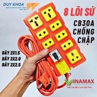 Ổ cắm điện 8 lỗ lõi sứ Vinamax CB30A 5500W | Bếp từ, máy giặt, nồi lẩu