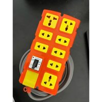 Ổ Cắm Điện 8 Lỗ Siêu Chịu Tải Lõi Sứ Có CB Chịu Tải 8000w Chính Hãng VINAMAX _ MHL