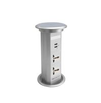 Ổ cắm điện âm bàn cao cấp SInoamigo SMT-2  mở nắp  Bằng điện