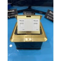 Ổ Cắm Điện Âm Sàn Đa Năng Thoại Mạng ổ cắm chìm chuẩn đức bằng đồng nguyên khối chính hãng PicoLink