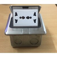 Ổ cắm điện âm sàn sino amigo SPU-1SE cao cấp mầu bạc