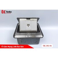 Ổ Cắm Điện Âm Sàn Thông Dụng Hợp Kim Nhôm Tenko TK-J02 Màu Bạc