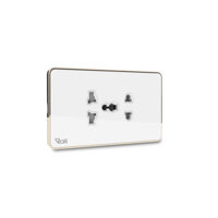 Ổ cắm điện âm tường cao cấp OCAT04K 2 ổ cắm 16A