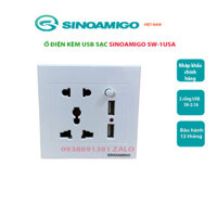 Ổ cắm điện âm tường có cổng USB Sinoamigo SW-1UAS nhập khẩu chính hãng