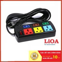 Ổ cắm điện cao cấp Lioa 6 lỗ, ổ cắm điện đa năng kết hợp