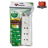 Ổ cắm điện chất lượng cao 3 ổ 1 công tắc 5 mét GONGNIU V1030-50 - Bảo hành 3 năm
