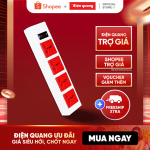 Ổ cắm điện chịu nhiệt Điện Quang ĐQ ESK 2WR 43ECO