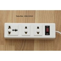 Ổ cắm điện chịu nhiệt Điện Quang ( 3 lỗ / 6 lỗ - Dây dài 2 mét hoặc 5 mét )