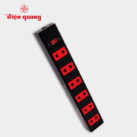 Ổ cắm điện chịu nhiệt Điện Quang ĐQ ESK 5BR 62ECO (6 lỗ 2 chấu) Chính Hãng