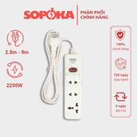 Ổ Cắm Điện Chịu Tải 2200W SOPOKA 3M2-6M2 Ổ Điện Công Tắc An Toàn