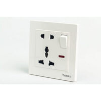 Ổ Cắm Điện Chống Giật Đôi Có Công Tắc TK-TT-A-28