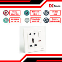 Ổ Cắm Điện Chống Giật Đôi Có Công Tắc TK-TT-A-28