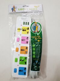 Ổ CẮM ĐIỆN CÓ CỔNG USB LUCKY HAWK DÂY 5M