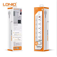 Ổ Cắm Điện Đa Năng 10 Ổ Cắm + 1 USB-C + 5 USB-A LDNIO SC10610, Dây Dài 2M, BH 6 Tháng