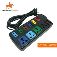 Ổ cắm điện đa năng 10 ổ cắm 5m Lioa 4D6S52 - phân phối bởi Điện Sài Gòn Xuyên Á