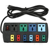 Ổ cắm điện LIOA 10 lổ cắm 3m 10A 2000W Automat 4D6S32