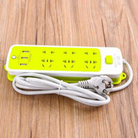 Ổ Cắm Điện Đa Năng Chống Giật Có 3 Cổng USB Sạc Trực Tiếp Tiết Kiệm Điện Bộ Ổ Cắm Điện Xanh Lá Cao Cấp Chính Hãng Amalife - DE30