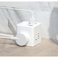 Ổ Cắm Điện Đa Năng Có 3 Cổng USB Cao Cấp Chắc Chắn - Ổ cắm chia 3 chấu có cổng USB