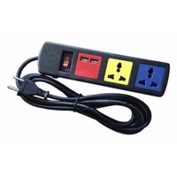 Ổ cắm điện Đa Năng Có Cổng Sạc USB LIOA 3D32NUSB (Dây 3m)