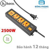 Ổ Cắm Điện Đa Năng Có Cổng Sạc USB Hoco DC31 2500W Chính Hãng