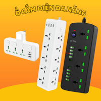 Ổ Cắm Điện Đa Năng Có Cổng USB, Type C Nhựa PC Dây Nối 2M Chống Cháy An Toàn Sử Dụng