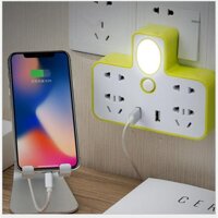 ổ cắm điện đa năng có đèn ngủ và cổng usb