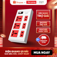 Ổ cắm điện đa năng Điện Quang ECO ĐQ ESK 6ECO (6 Lỗ) chịu tải cao, tự ngắt khi quá tải, BH 12 tháng